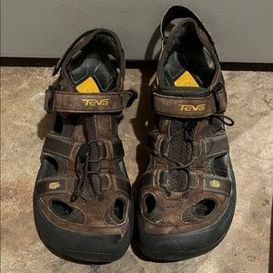 Teva Men's Brown and Black Outdoor Sandals